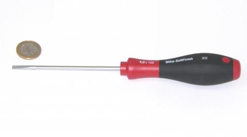 Wiha 302 SoftFinish® 302 Schlitz-Schraubendreher 4x100 
