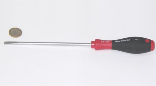 Wiha 302 SoftFinish® Schlitz-Schraubendreher 5,5x150 