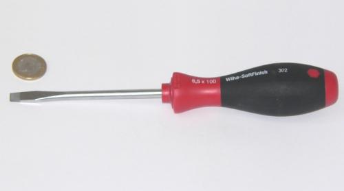 Wiha 302 SoftFinish® Schlitz-Schraubendreher 6,5x100 