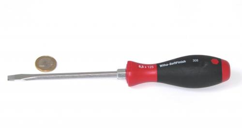 Wiha 308 SoftFinish Schlitz-Schraubendreher SC6,5x125 