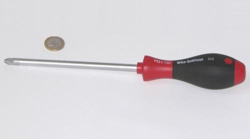 Wiha 313 SoftFinish® Pozidrivschraubendreher PZ3x150 