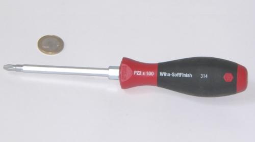 Wiha 314 SoftFinish 314 Pozidriv-Schraubendreher PZ2x100 