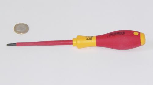 Wiha 320N SoftFinish® VDE-Schlitz-Schraubendreher 4x100 