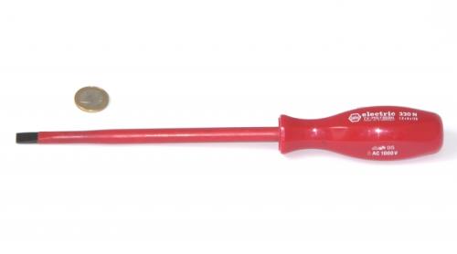 Wiha 320 Schlitz-Schraubendreher mit Vierkantgriff 8x175 