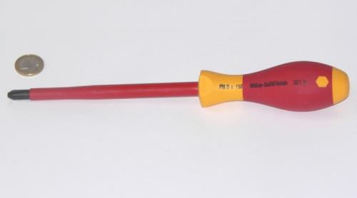 Wiha 321N SoftFinish® 321N VDE-Phillips-Schraubendreher PH3x150 