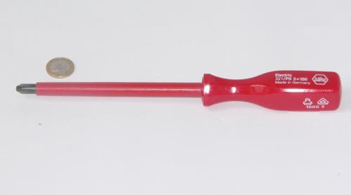 Wiha 321 Phillips-Schraubendreher mit Vierkantgriff PH3x150 