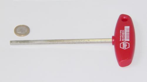 Wiha 334 Quergriff Innensechskantschraubendreher SK6x150, rot 