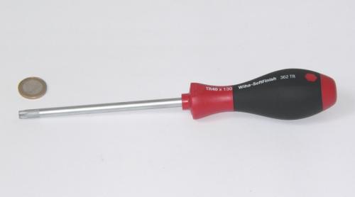 Wiha 362 SoftFinish TORX-Schraubendreher mit Bohrung TRBO40x130 