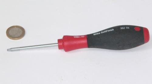 Wiha 362 SoftFinish TORX-Schraubendreher mit Bohrung TRBO9x60 