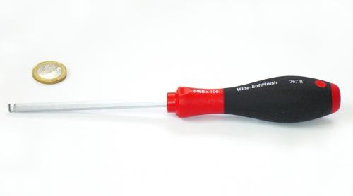 Wiha 367R SoftFinish® 367R SK Innensechskantschraubendreher 5x100 