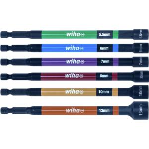 Color-coded nut driver set magnetic, 150 mm , Wiha 47035