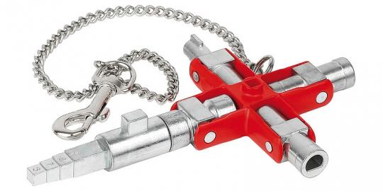 Llave universal "Construcción" para armarios y sistemas de paso estándar 90 mm 