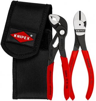 Mini pliers set in belt tool pouch 2 parts 