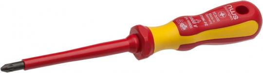 Screwdriver for cross-slotted screws VDE 