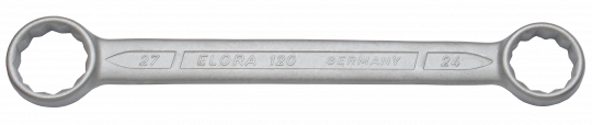 Double-Ended Ring Spanner, straight DIN 837, ELORA-120-17x19 mm 0120017191000