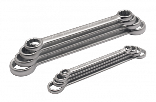 Double-Ended Ring Spanner Sets, straight, metric Code