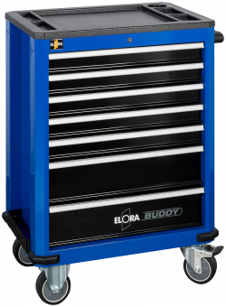 Roller Tool Cabinet Buddy, blau, empty, ELORA-1210-L7B 