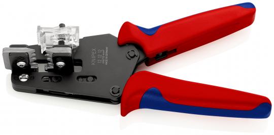 Precision Insulation Stripper with adapted blades with multi-component grips burnished 195 mm 