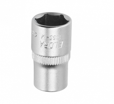 Socket 1/4", hexagon, ELORA-1455-M 5 mm 