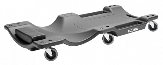 Rollbrett, ergonomisch geformt, 6 Lenkrollen Code