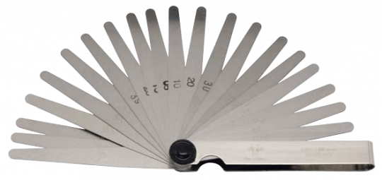 Feeler Gauge, 8-pcs. 0,03-0,10 mm, ELORA-188-81M 