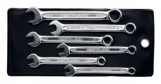 Combination Spanner Set, extra short 