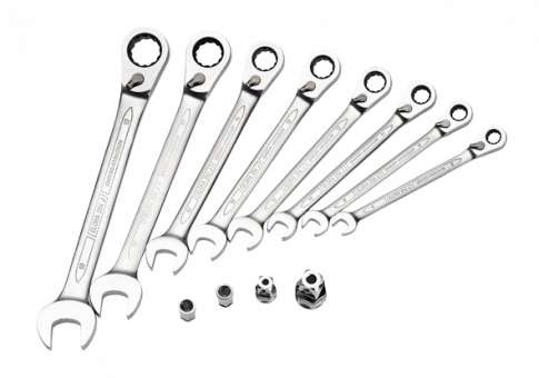Set-Combination Spanner with Ring Ratchet, reversible Code