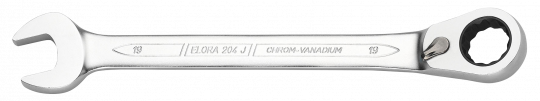 Maulschlüssel mit Hebel-Ringratsche, umschaltbar, ELORA-204-J 18 mm 0204000183000