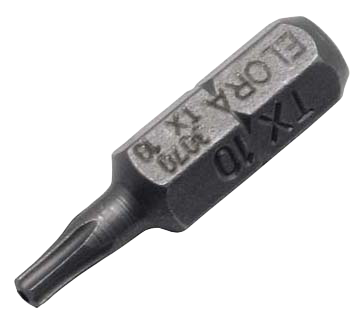 Screwdriver Bit 1/4", TORX® with bore hole, ELORA-3070-TTX 15 