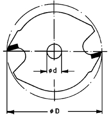 Scheiben-Nutfräser 3,0x6,35x6,35 