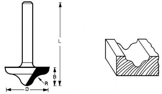 Profilfräser 27x11,2x51 