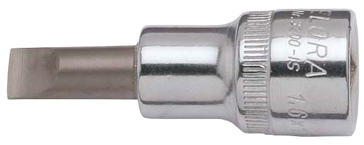 Screwdriver Socket 1/2", plain slot, ELORA-3200-IS 1,6x10 3200016102000