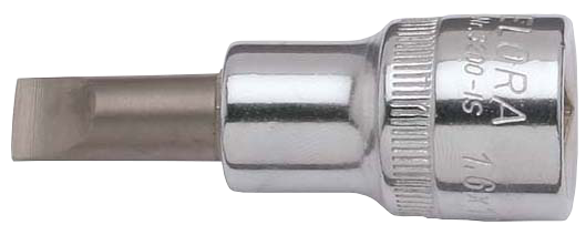 Screwdriver Socket 1/2", plain slot, ELORA-3200-IS 1,6x10 