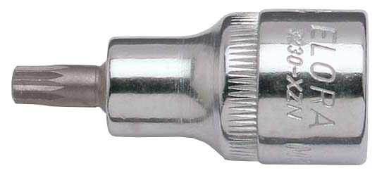 Screwdriver Socket 1/2",  B&S-XZN, ELORA-3230-XZN 6 