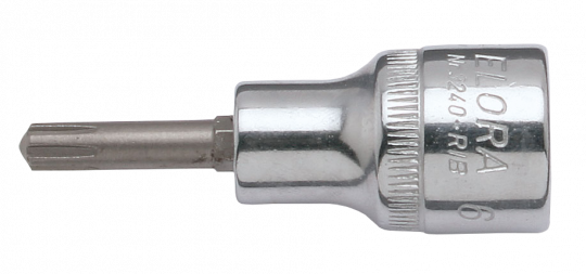 Screwdriver Socket 1/2", Ribe®-CV, ELORA-3240-RIB 14 