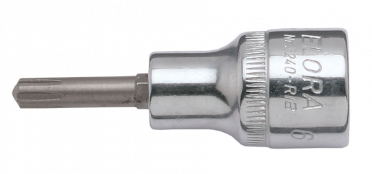 Screwdriver Socket 1/2", Ribe®-CV, ELORA-3240-RIB 14 3240000142000