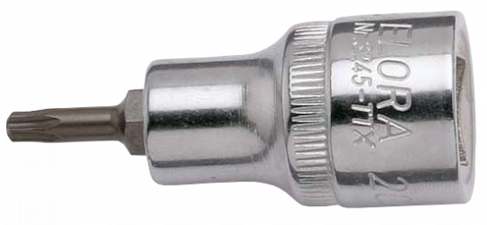 Schraubendreher-Einsatz 1/2", TORX® mit Bohrung, ELORA-3245-TTX 45 3245020451000