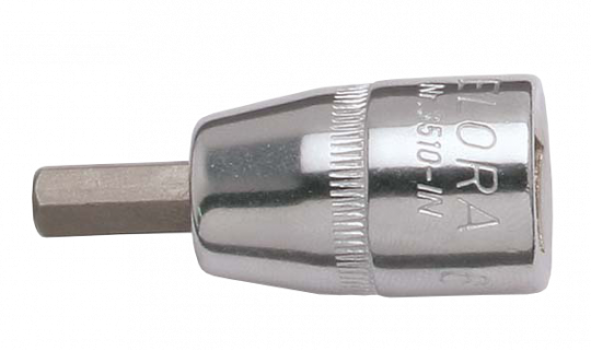 Screwdriver Socket 3/8", inside hexagon, ELORA-3510-IN 3 