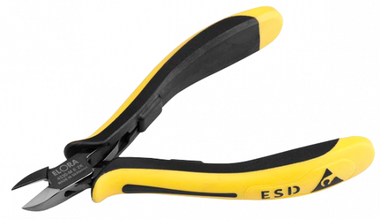 Electronic Side Cutter ESD without bevel, ELORA-4530-O E 2K 