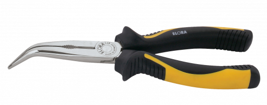 Snipe Nose Pliers with side cutter, bent 