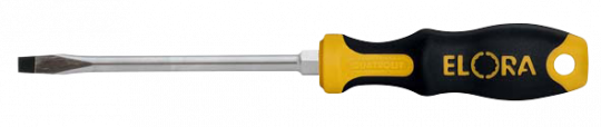Screwdriver, plain slot 1,6x10,0,  with forged hexagon for spanner drive, ELORA-539-IS 175 