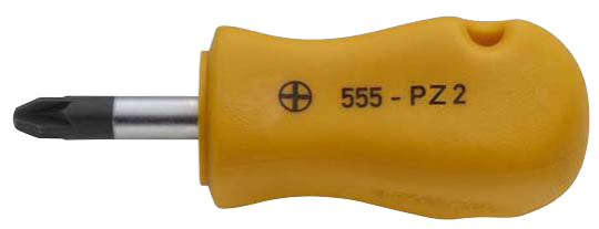 Screwdriver, short version, supa-pozidriv, ELORA-554-PZ 3 