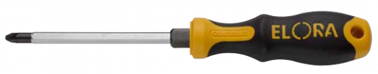 Screwdriver, cross slot no.3,  with hexagon blade and hexagon section, ELORA-559/1-PH 3 0559020035600