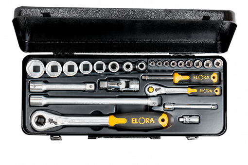 Socket Set 1/4" and 1/2", combined 