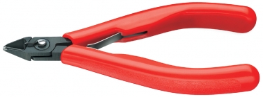 Alicates de corte diagonal para electrónica con fundas de plástico bruñido 125 mm 