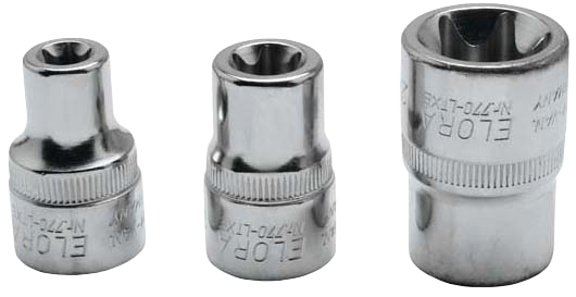 Steckschlüssel-Einsätze 1/2", TORX® Code