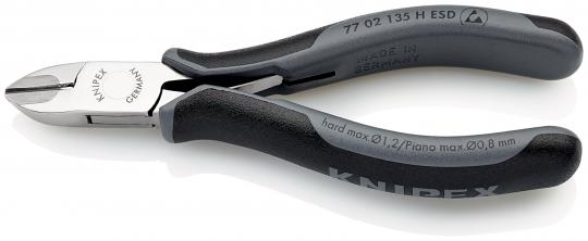 Alicates de corte diagonal para electrónica ESD con filos de corte de carburo con fundas multicomponentes 135 mm 
