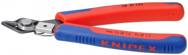 Electronic Super Knips® with multi-component grips burnished 125 mm 