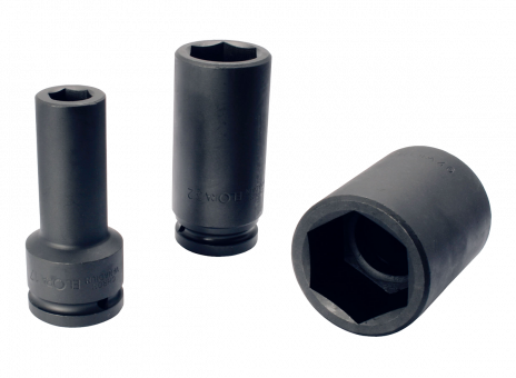 Impact Socket 1.1/2", Extra Deep, hexagon, ELORA-793LT-3.3/4" AF 