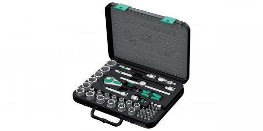 8100 SB 2 Zyklop Speed Ratchet Set, 3/8" drive, metric, 43 pieces 